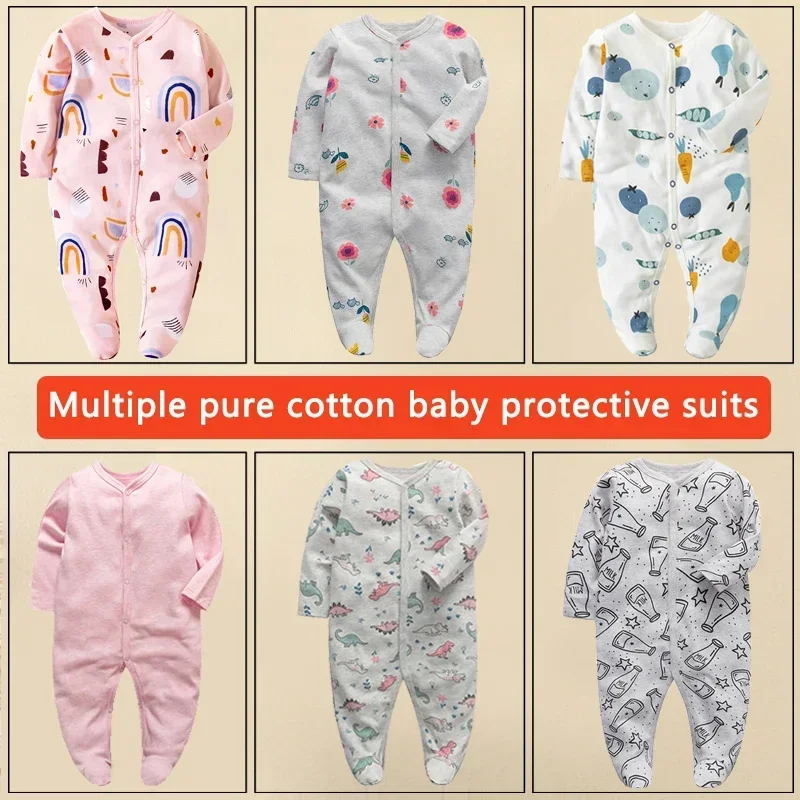 Four Seasons Toddler baby girl clothes bodysuit romper Print newborn baby girl Cotton Jumpsuits 0 3 months