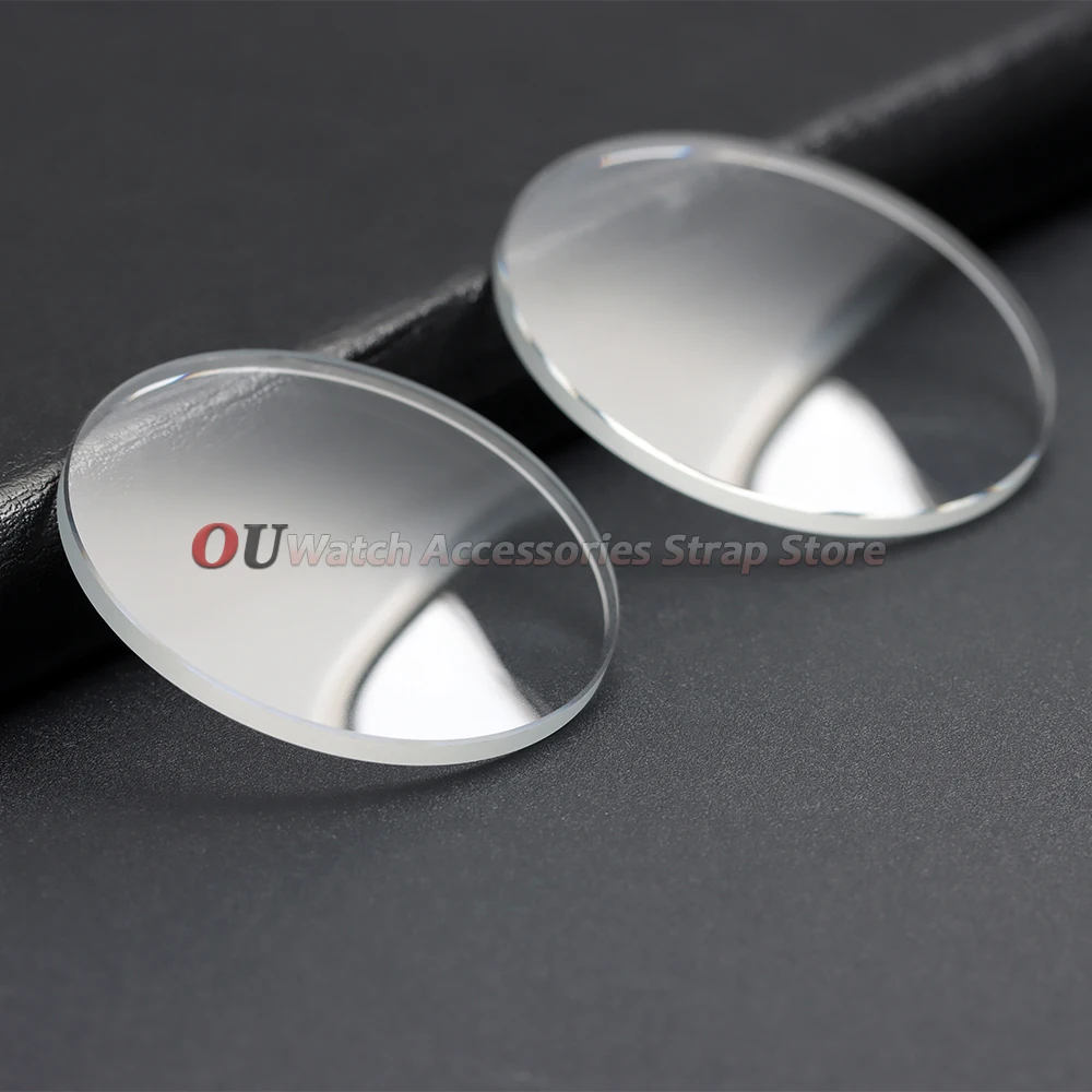 Enhanced Transparent Crystal Convex Watch Glass Replacement - Various Thickness & Diameter Options Available