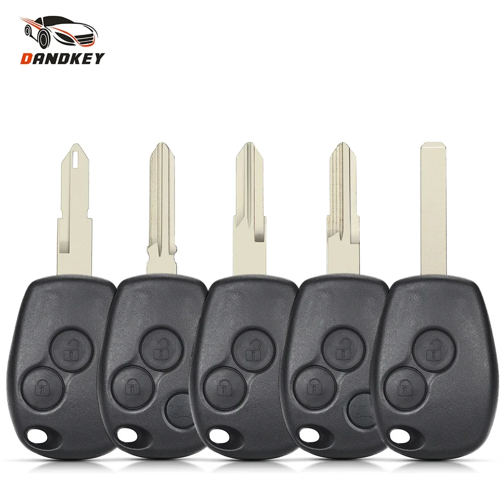 2/3 BNT Remote Key Shell Blank Case Fob for Renault Megan Modus Clio Modus Kangoo Logan Sandero Duster Car Alarm Housing key case car key shell car remote key car key key shell