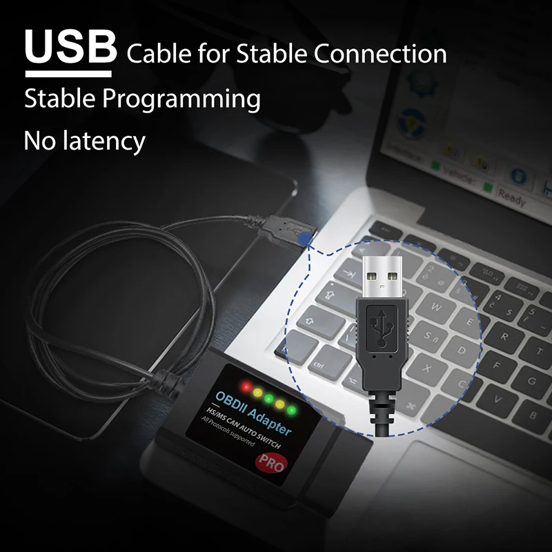 FORScan Pro ELM327 V1.5 For Ford Coding Car Diagnostic Tool HS/ MS CAN Auto Switch USB OBD2 Scanner Adapter