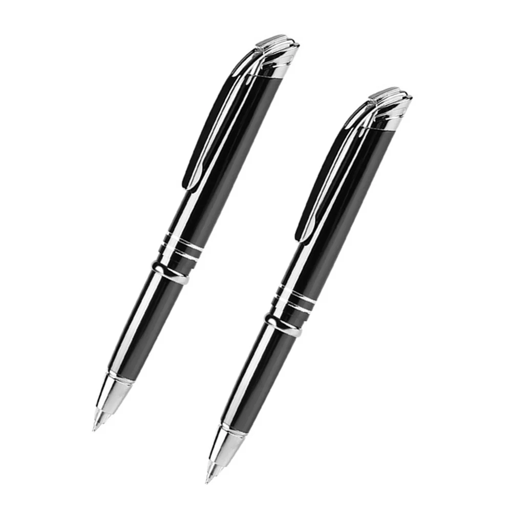 2pcs Led Ballpoint Pens Writing Pen Black Ink Fine Tip For Kids Students School Office Stationery Supplies - 3