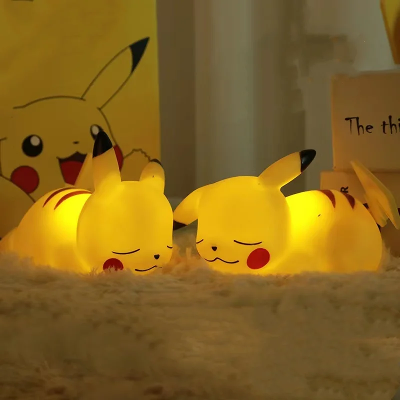 Светящиеся фигурки NIMISO Pokemon Pikachu, светящиеся Детские игрушки, прикроватная лампа, светодиодная лампа, милый подарок для детей на день рождения, для девочек