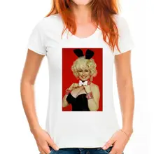  Dolly Parton Crewneck T-Shirt Available in black and white 