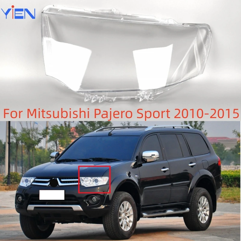 For Mitsubishi Pajero Sport 2010 2011 2012 2013 2014 2015 Car Accessories  Replace A Transparent PC Headlights Protective Shell