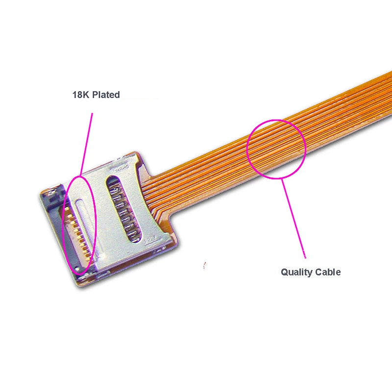 Micro SD TF Extension Adapter EP-077 FPC Gold-Plating Converter Male to Female Memory Card Connector for Phone Tablet Camera GPS