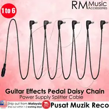 

Vitoos PC6 Guitar Effects Pedal Daisy Chain Cable 1 to 6 (Power Supply Adapter Splitter)