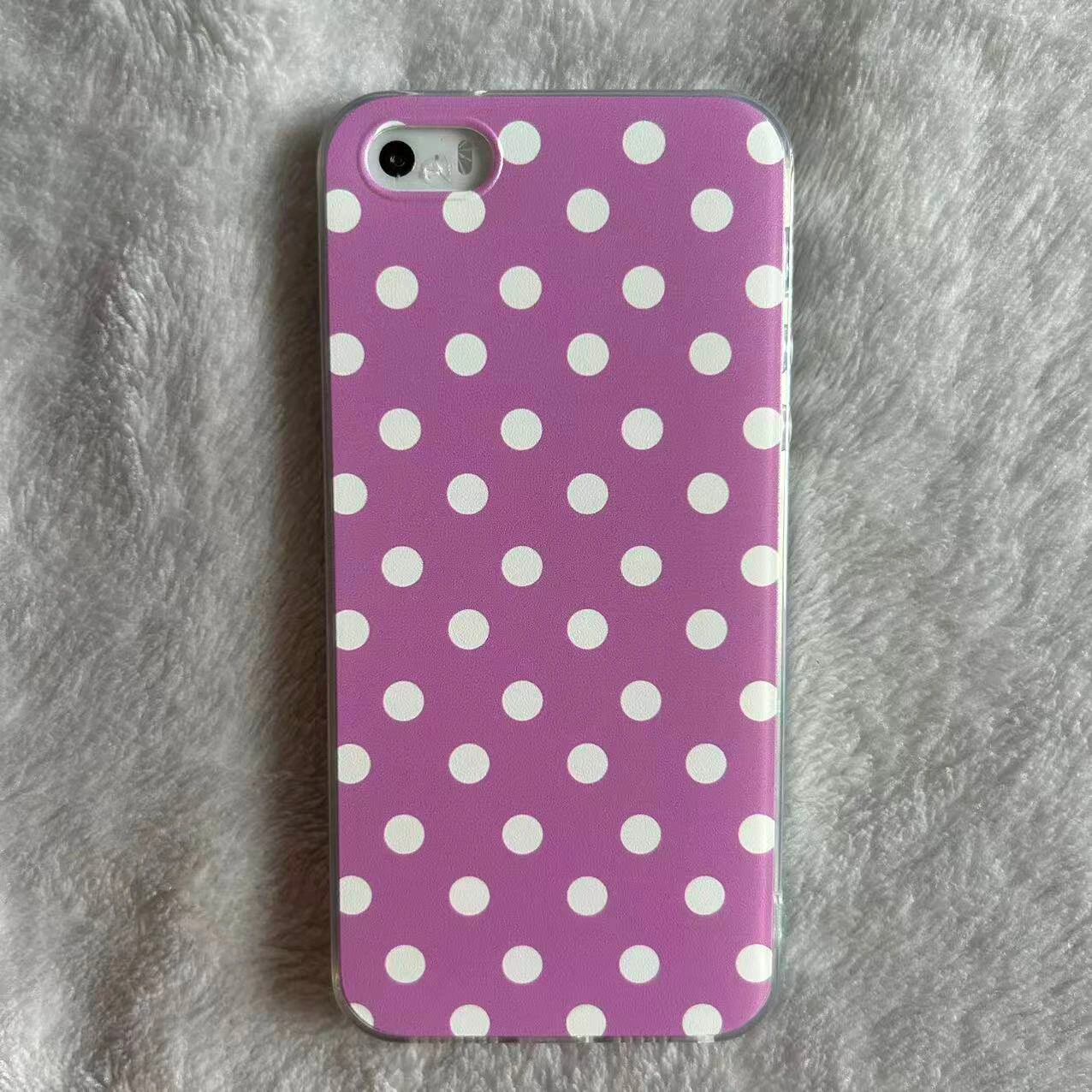 Vibrant Colorful Polka Dots Feather Texture Phone Case