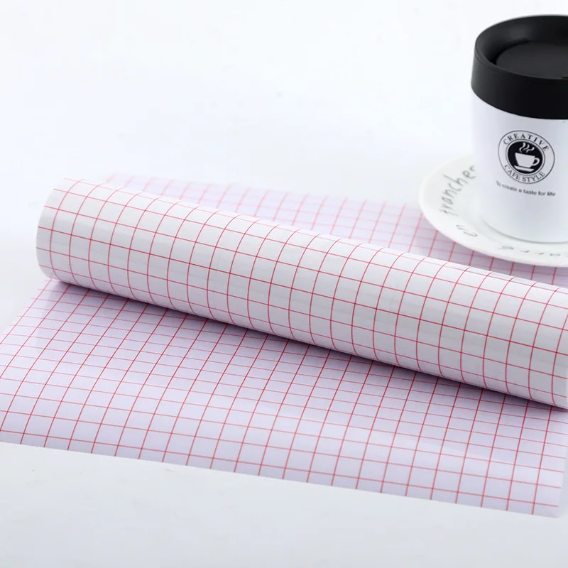 Clear Vinyl Application Tape 4 color Alignment Grid for Car Wall Craft Art Decal Transfer Paper Tape Adhesive DIY