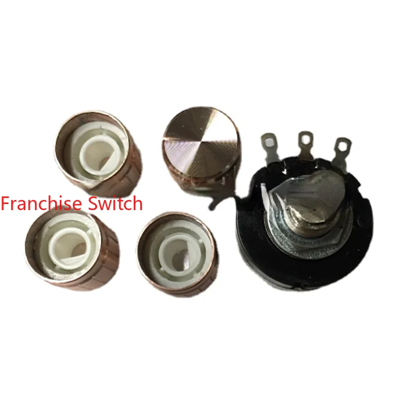 10PCS Knob 15 * 16 High Half Axis High-end Aluminum Alloy  With   Encoder Can Be Paired  F-axis Champagne Color