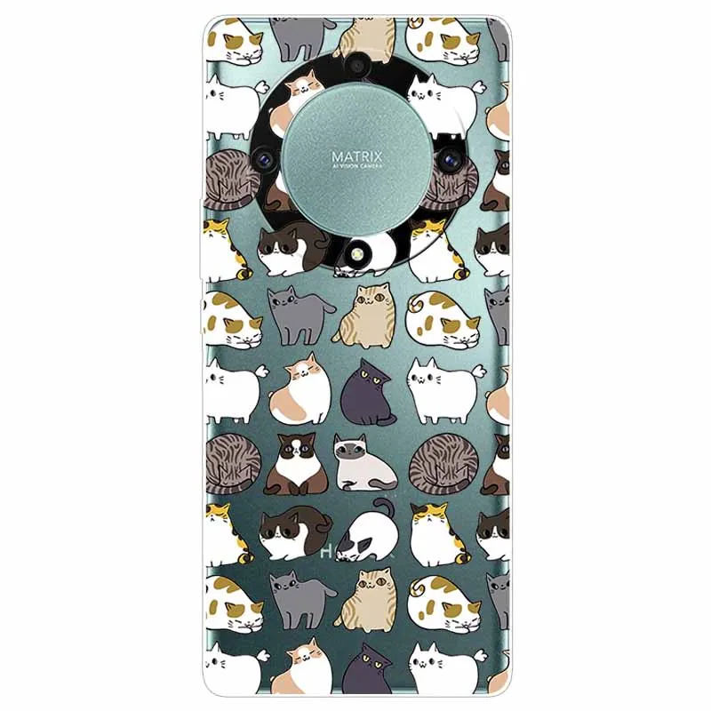 Transparent Cute Soft Silicone TPU Phone Case for Honor Magic 6 Lite 5G - Clear Protective Cover