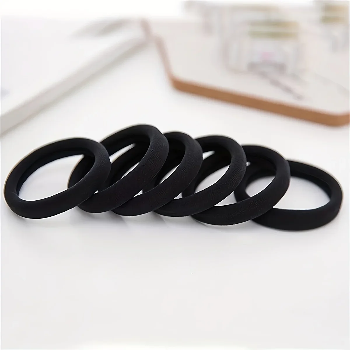 Rubber Band 50pcs High Elasticity Solid Color , Fashionable Simple Hair Accessories Ideal Gift Choice For Women And Girls