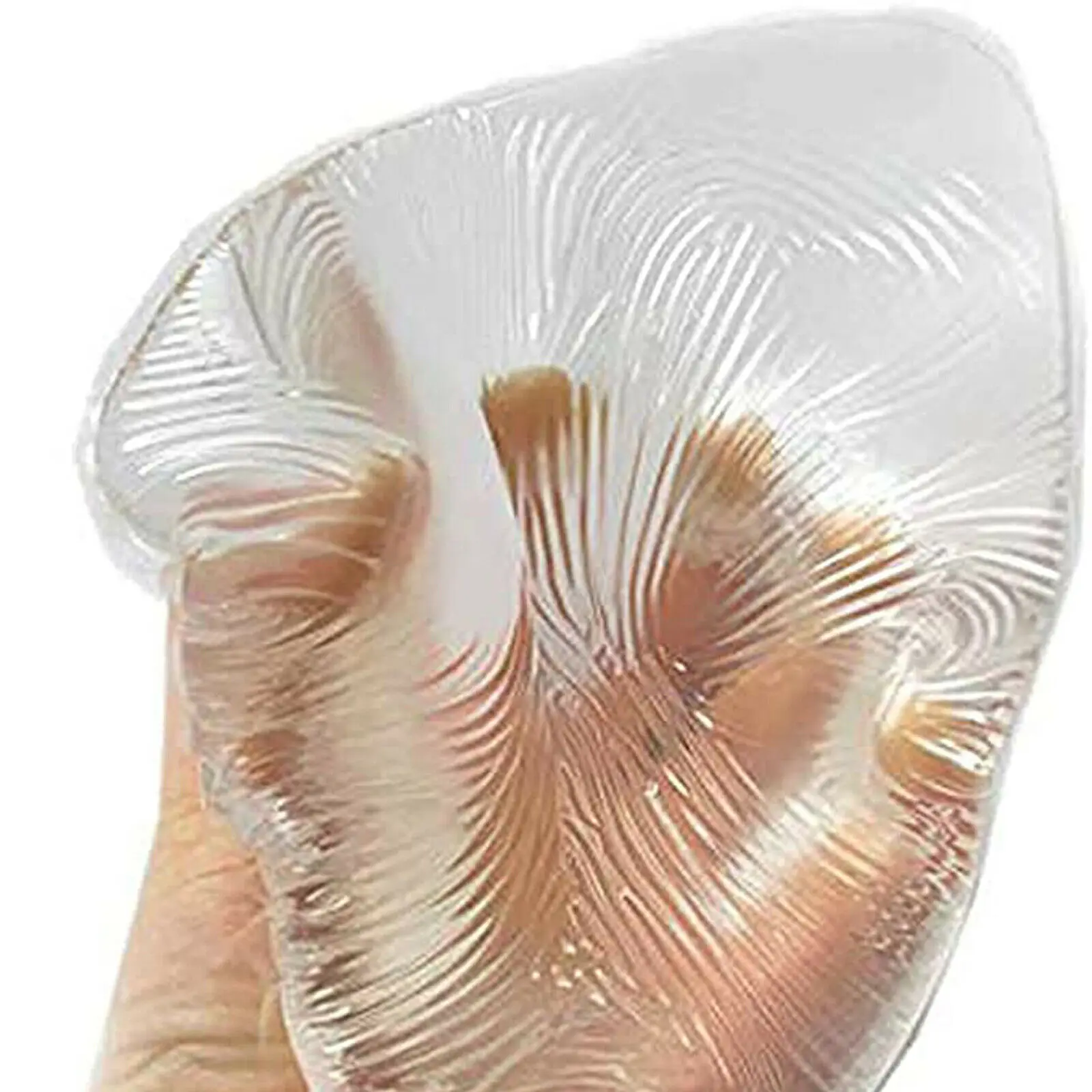 1pc Triangular Transparent Realistic Silicone Breast Prosthesis sport swimwear super Soft large Mastectomy Crossdressing mtf gay