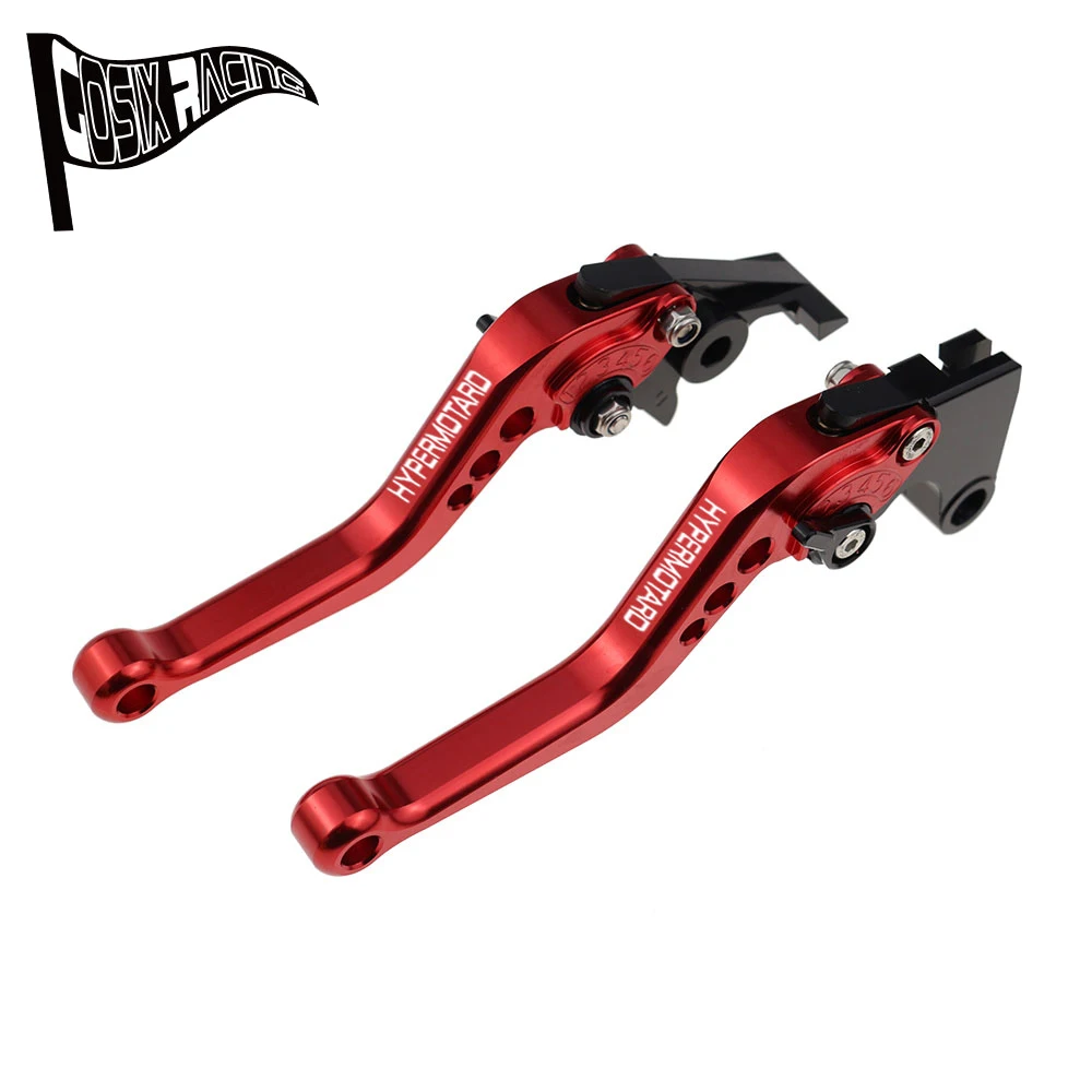 짧은 브레이크 클러치 레버 세트, HyperMOTARD 821 HyperStrada 13-15 HyperMOTARD 939 Strada 16-17 오토바이 CNC 액세서리