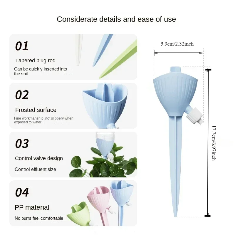 1pc Automatic Watering Device Adjustable Self Drip Irrigation System Drippers Irrigation Devices for Flower Plant Watering Tools