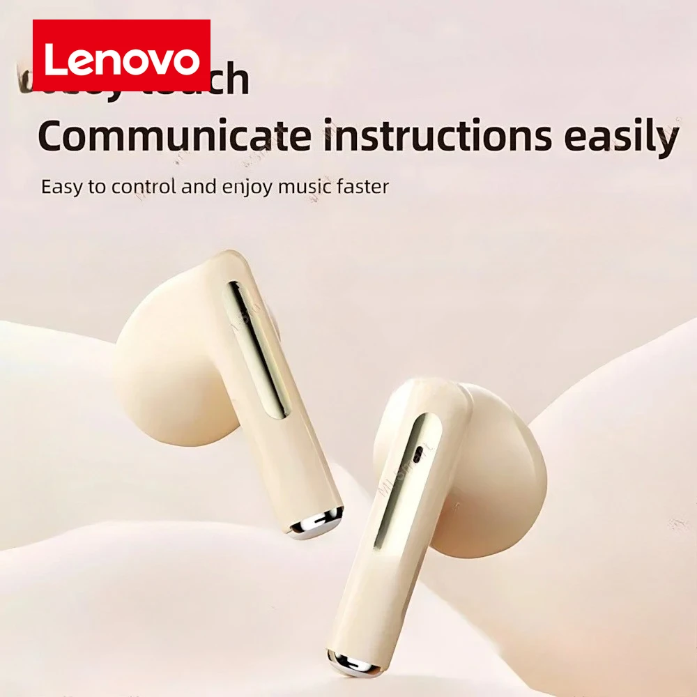 Lenovo True Wireless In-Ear Headphones Balanced Armature Sleek Design Comfortable Fit Premium Sound Gaming Earphones for Sport