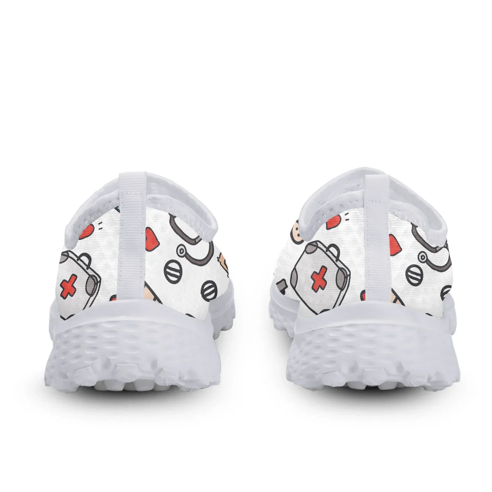 White Doctor Design Slip On Shoes Lightweight Medical Printing Sneakers Soft Soled Shoes For Summer Casual Shoes