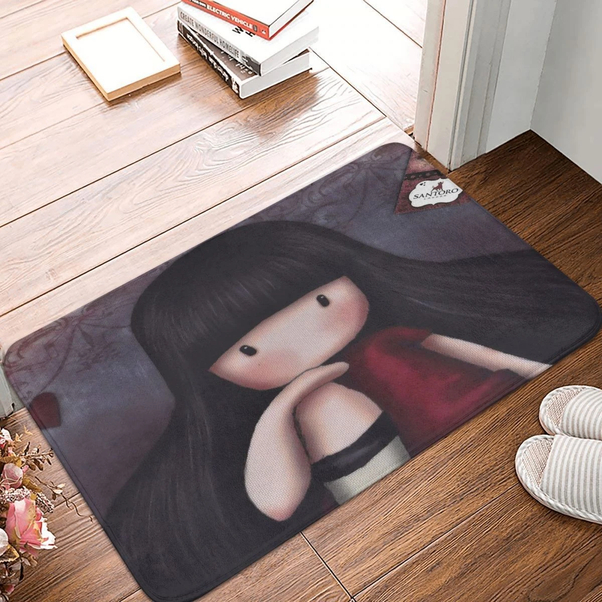 Santoro Gorjuss monedero con cremallera Forget Me Felpudo de diseño, muñeca antideslizante, alfombra de baño de entrada de cocina, alfombra, decoración del hogar, dibujos animados| | - AliExpress