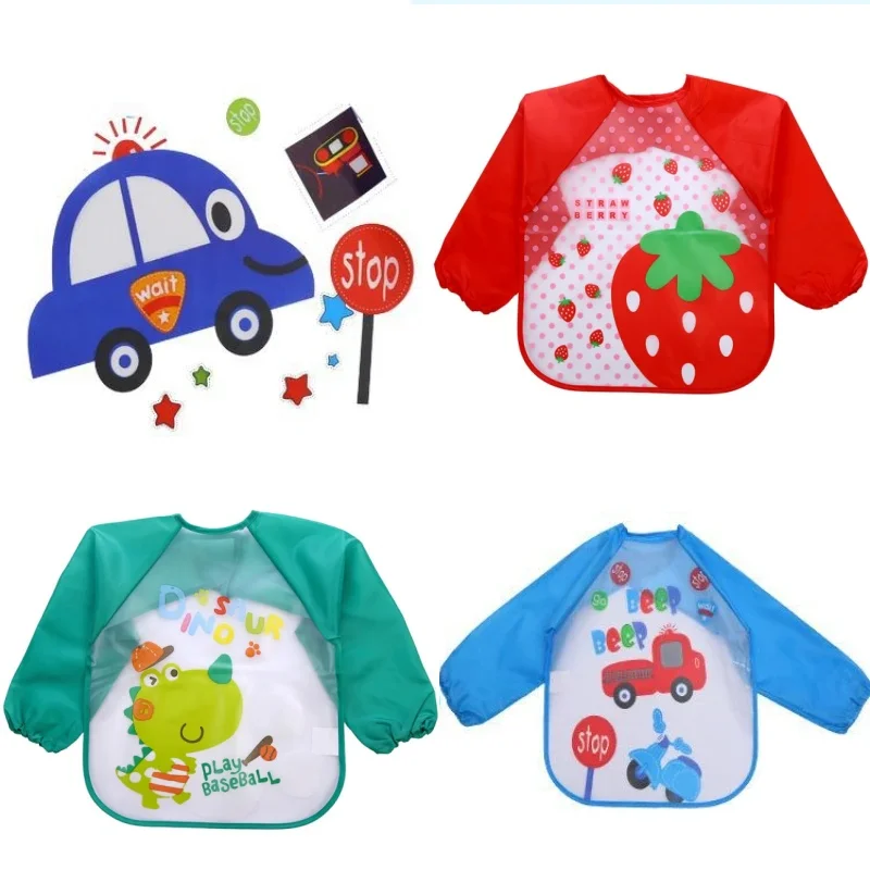 Baby Bib 1Pcs Cartoon Animal EVA Waterproof Baby Apron for Infant Feeding