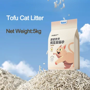1.8/2/5KG Tofu cat litter green tea flavored cat litter deodorizing clumping low dust non stick bottom 1