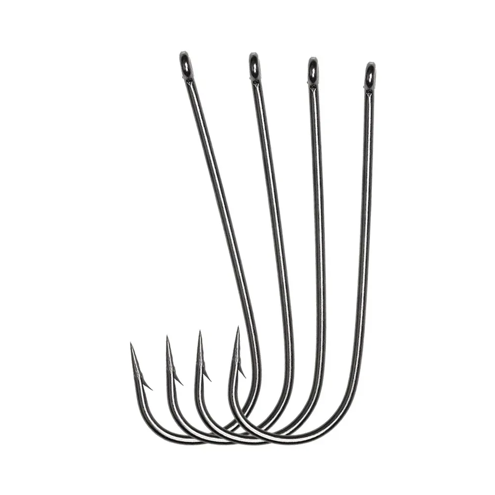100 hameçons Aberdeen longue tige #16-3/0 - Pour sabiki rigs et pêche en eau douce ou salée
