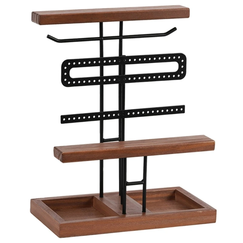 

Modern Jewelry Stand with Tray and Bracket Support Jewelry Presentation Shelves