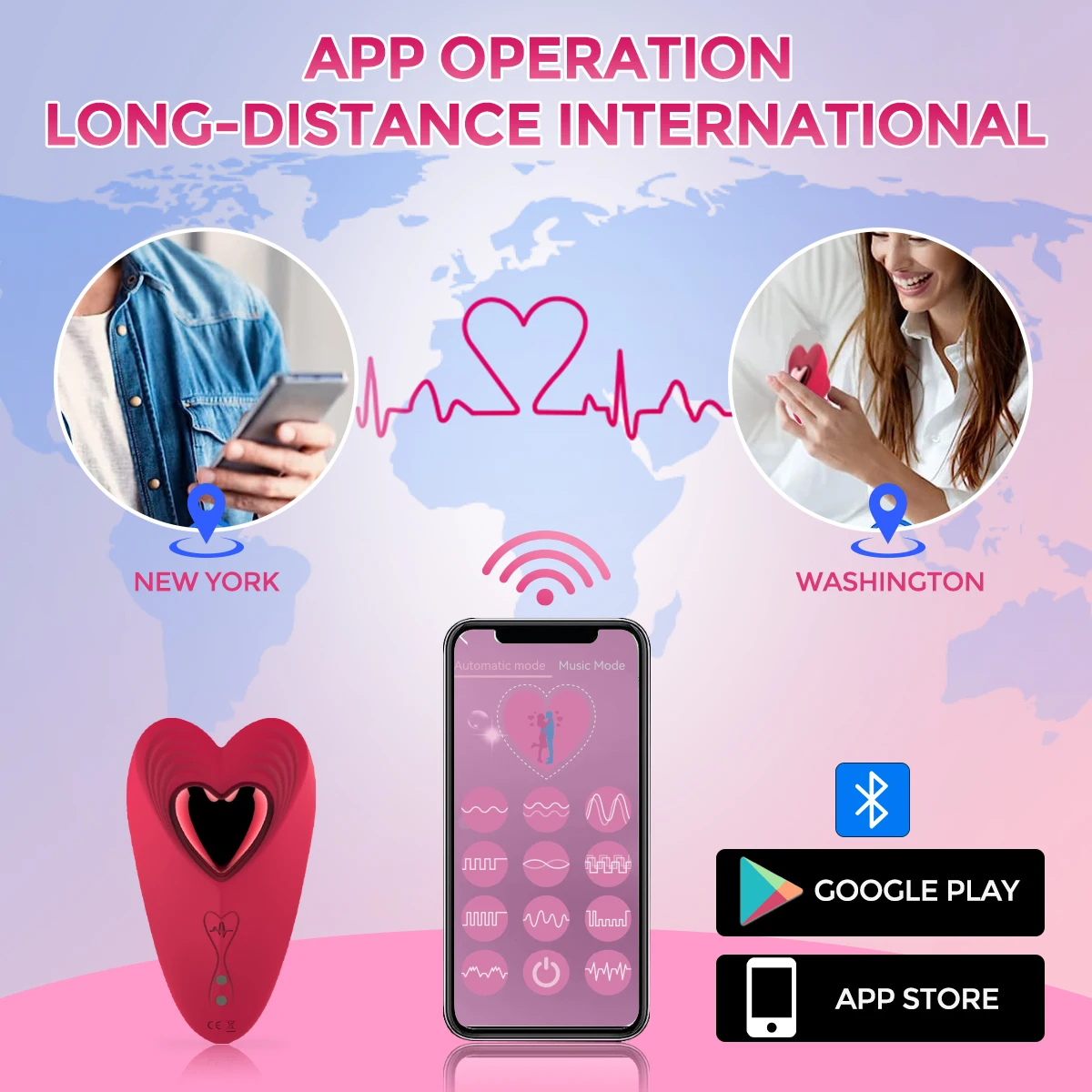 Wearable Panty APP Remote Control Vibrators Sex Toys for Women
