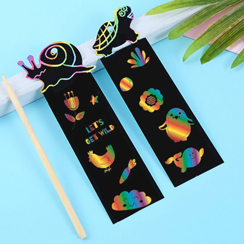 Rainbow Scratch Bookmarks 4