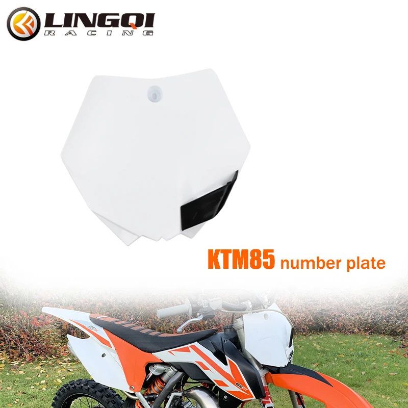 Motorcycle Front Number Plate Fender Cover Plastic Fairing Kit for KT 85 Motocross Dirt Bike Pit Bike