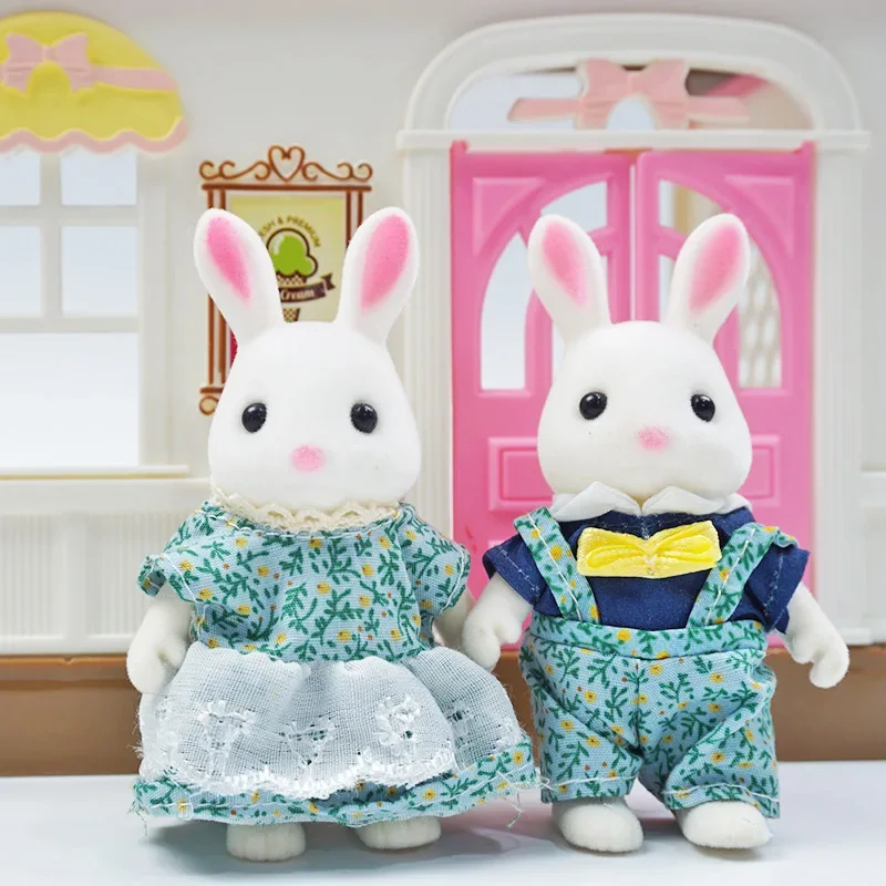 Reindeer Family Dollhouse Furniture Playset - DIY Play House Girls Toys & Xmas Gifts