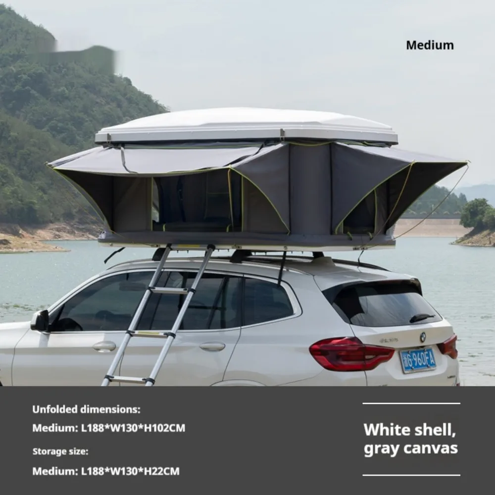 Durable Automatic Foldable Hard Top Roof Tent – Sedan, SUV, Pickup & Off-Road Camping 2
