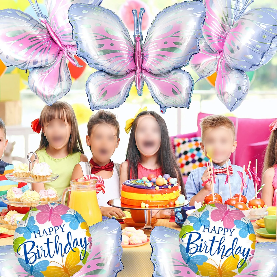 Decorazione di compleanno viola, banner viola di buon compleanno con