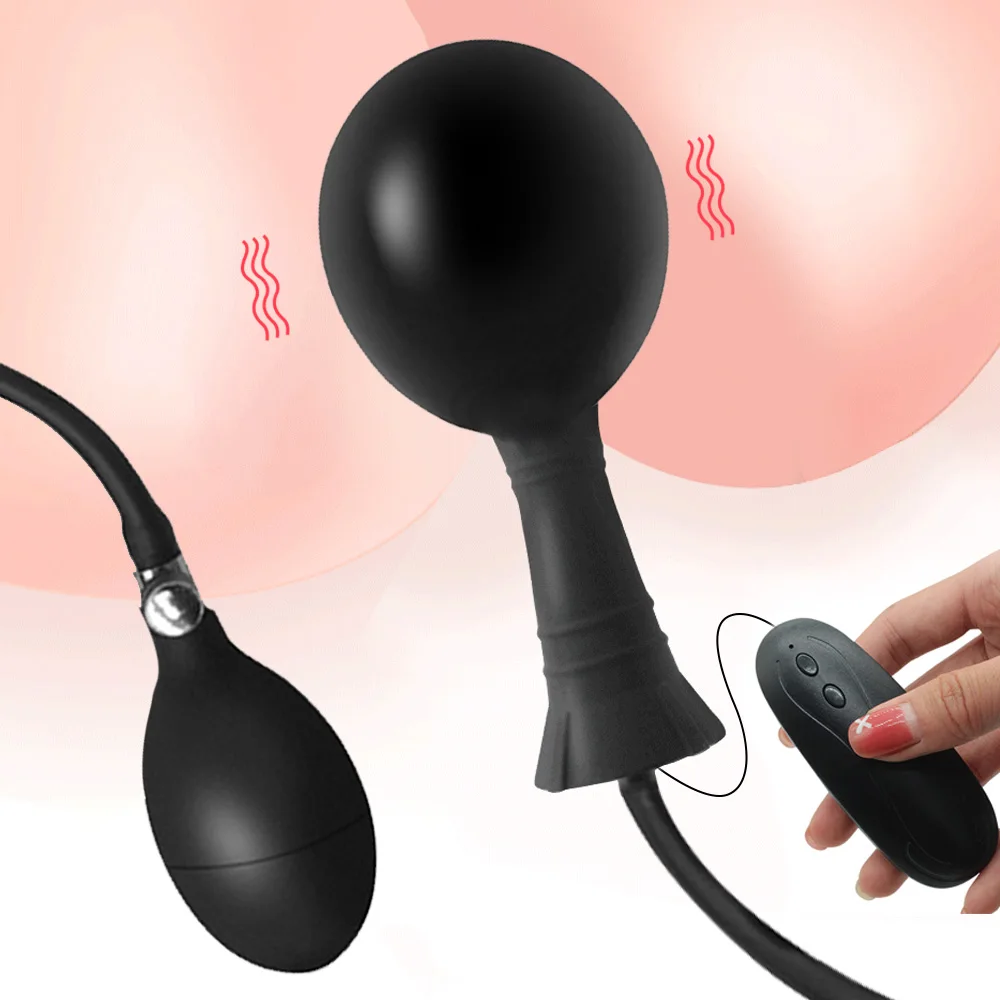 Grande Iatable Super Anal Plug Espandibile Pompa Dildo Dilatatore anale Vibratore Butt Plug Anal Ba_voghion.com