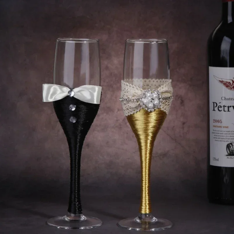 Wedding Champagne Hand Over Glasses Groom Bride Stemware Exquisite Wedding Matchmaking Celebration Romantic