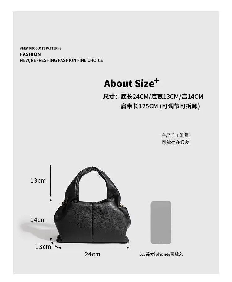 Borsa a Tracolla da Donna, Borsa a Mano di Design alla Moda, Borsa a Tracolla in Pelle PU per Donna 2026, Borse Femminili di Marca - immagine 6