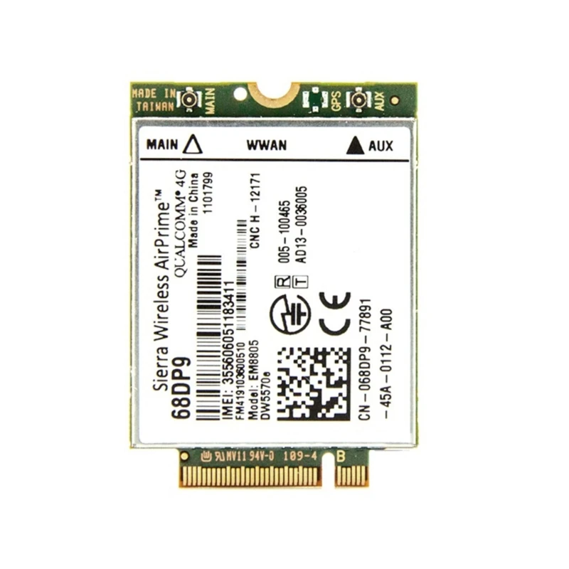 

Разблокированная карта EM8805 WWAN, модуль быстрой передачи данных DW5570e 68DP9 WWAN