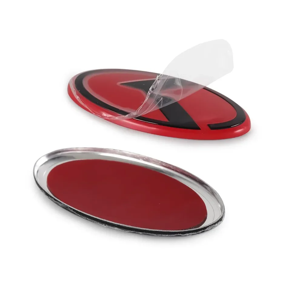 61MM 3D 알루미늄 자동차 스티어링 휠 센터 엠블럼 스티커 (기아 스포티지, 시드, 소렌토, 세라토, 옵티마 GT, 스팅어, 리오, 쏘울, 소닉 용)