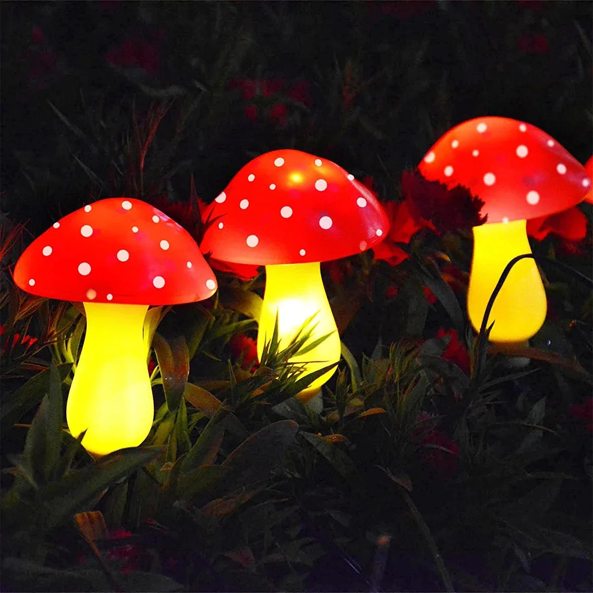 Description Picture 4 of itemSolar LED Lamp Outdoor Garden Lights Solar Mushroom String Lamps Waterproof Solar Lawn Lamp For  Street Garden Decoration