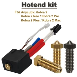 Anycubic Kobra 2 Hotend kit for Kobra 2 Series Neo Pro/Plus/Max Hot End Kit 24V 60W  NTC 100K Kobra 2 Plus/2 Max/2 Neo/2 Pro