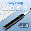 Sejoy Sonic Electric Toothbrush  Personal Care Appliances Oral Rechargeable Toothbrus 1-Hour Fast Charge 3 Modes 4 Brush Heads 4