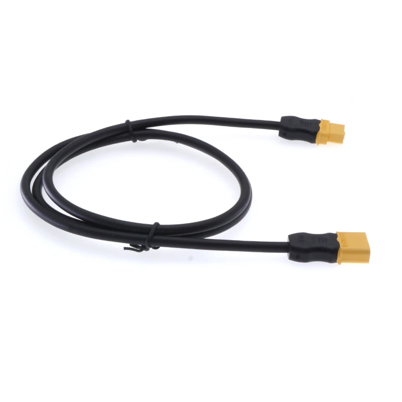 Vue détaillée des connecteurs TX60 sur câble de batterie 5 mètres, lot de 2 pour modélisme