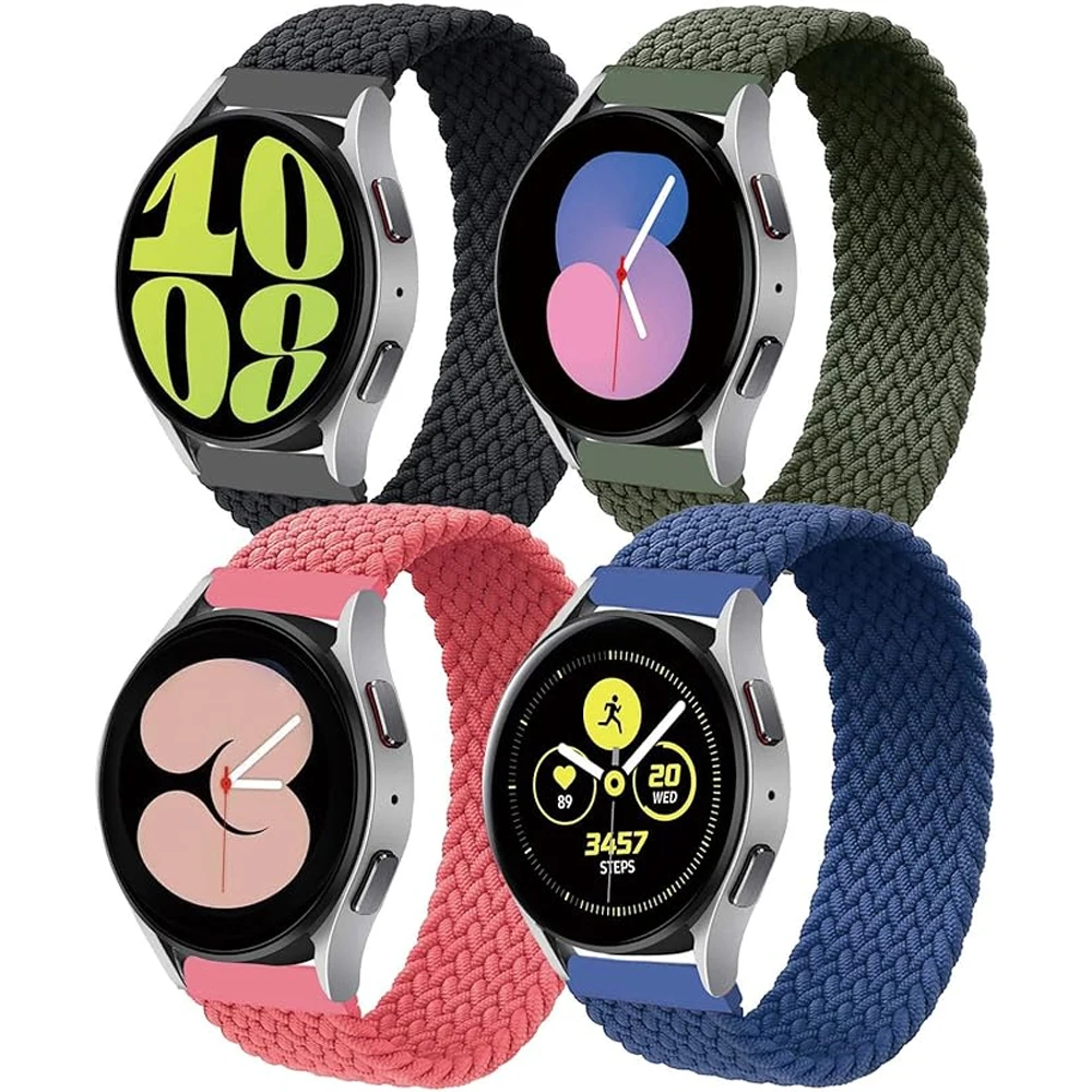 Premium Braided Nylon Watch Band - 20mm & 22mm Strap for Galaxy, Gear, & Huawei Series