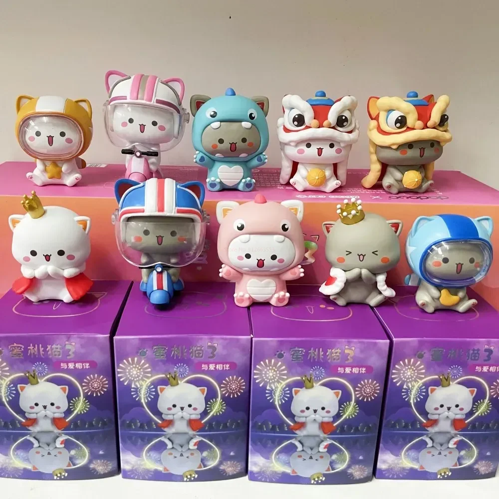 

New Mitao Cat Blind Box Kawaii Toy Love Series Season 3 Mystery Box Cute Cartoon Doll Model Action Figure Surprise Birthday Gift