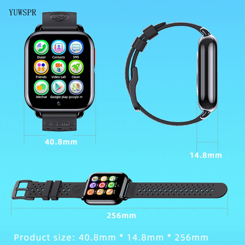 Relógio Inteligente Infantil com Gps Wifi Suporte Bluetooth Temperatura Corporal Rastreamento de fc e bp Relógio 4g Sim em Hebraico t7 Whatsapp - Image 5