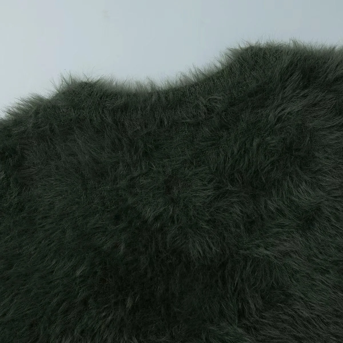 Tuularose Damen Herbst-Winter-Pullover, Neuer Einfarbiger Plüsch-Patchwork-Cardigan, Modischer Pendler-Streetwear, Warme Lässige Damen-Oberbekleidung – Detail 20