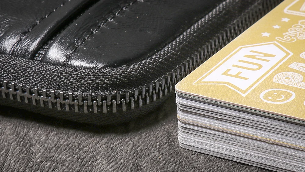 LUOKIR Einfache Münztasche, Leder-Geldbörse, Damen-Reißverschlusstasche aus weichem Leder, großes Fassungsvermögen, Geldbörse aus Rindsleder, Kartenhalter – Detail 12
