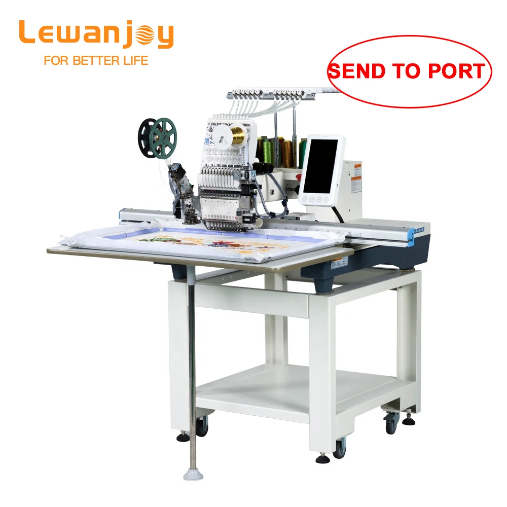 Lewanjoy Domestic Commercial Mini Single Head Computerized Cap Shoes Embroiderer Clothing Table Embroidery Machine
