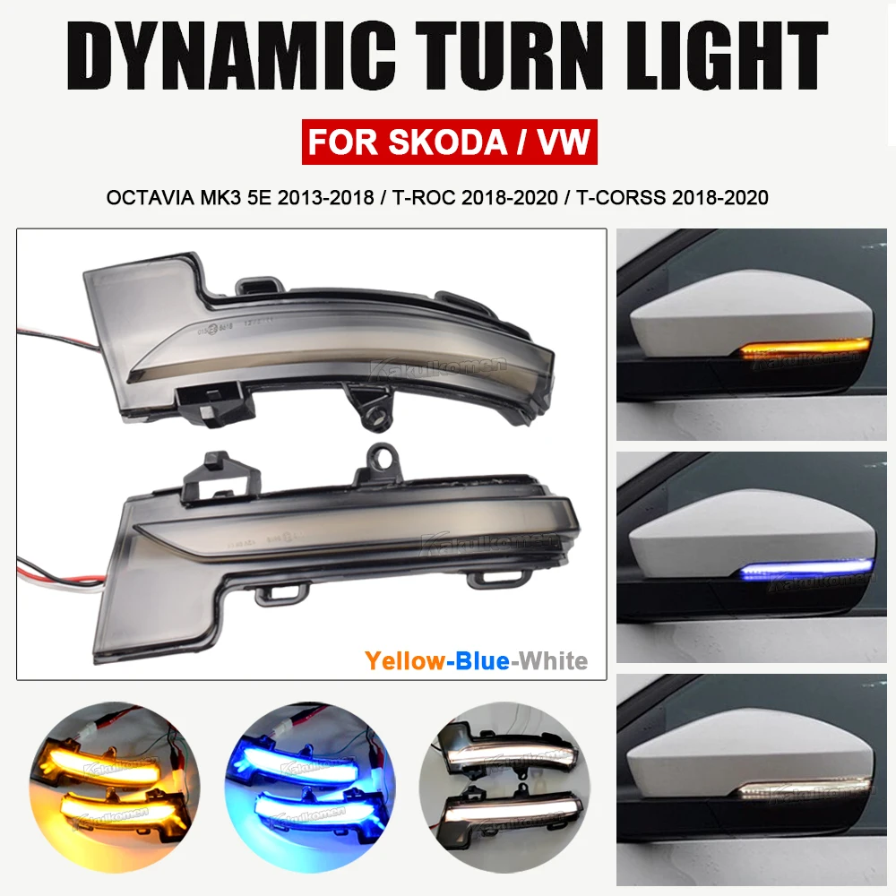 2pcs-Dynamic-Blinker-for-Skoda-Octavia-3-Mk3-III-A7-5E-for-VW-T-roc ...
