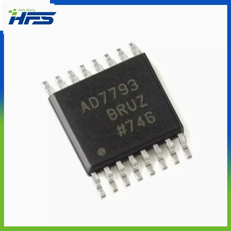 

5pcs Original genuine AD7793BRUZ-REEL TSSOP-16 24 bit Σ-Δ Analog to Digital Converter (ADC)