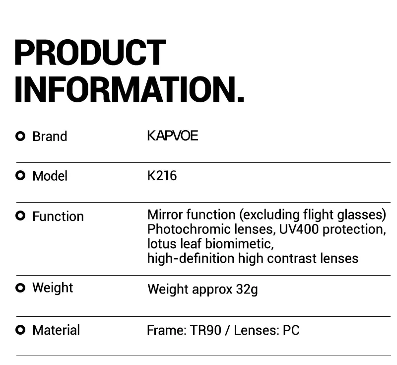 KAPVOE Heiße Sonnenbrille UV400-Schutz über Brillen für Brillenträger Übergroße quadratische Brille Männer Frauen TR90 Fahrradbrille – Detail 20
