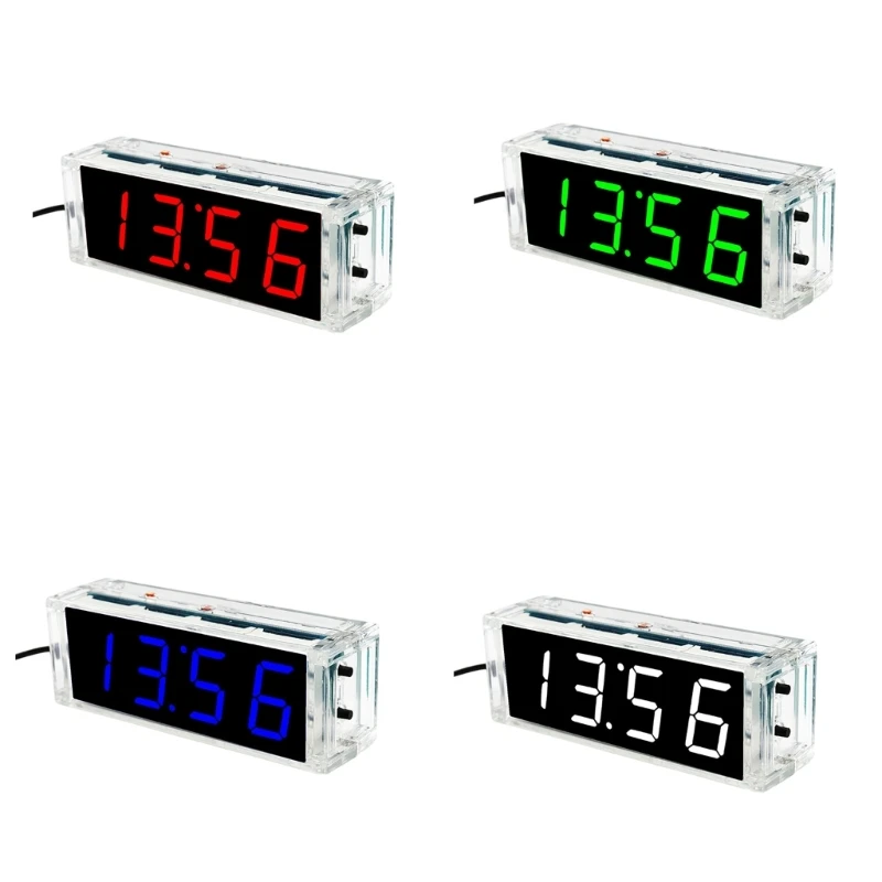 

DIY набор для пайки цифровых часов с температурными данными, обучающий подарок, Прямая поставка